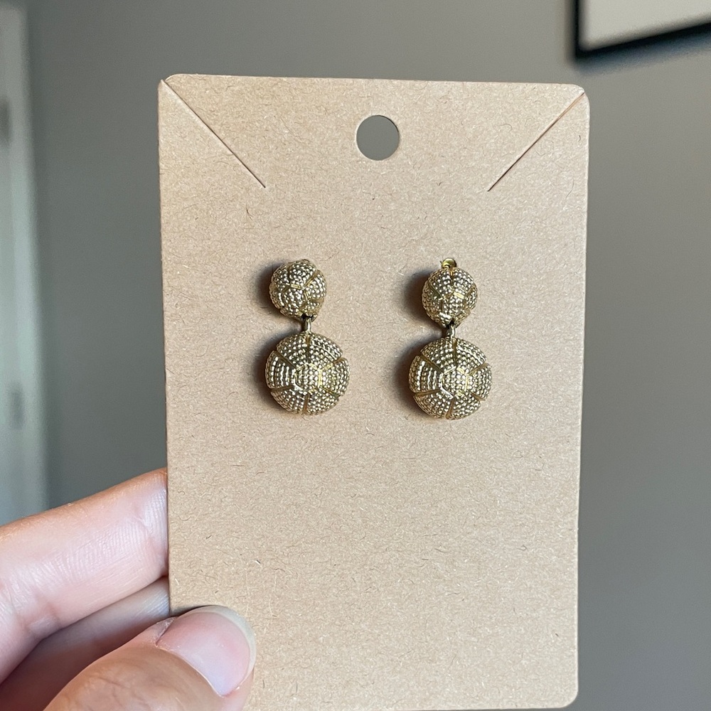 Christian Dior Gold Earrings
